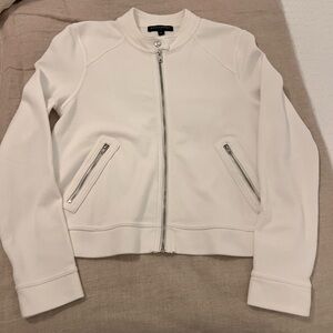 Banana Republic white Bomber Jacket
